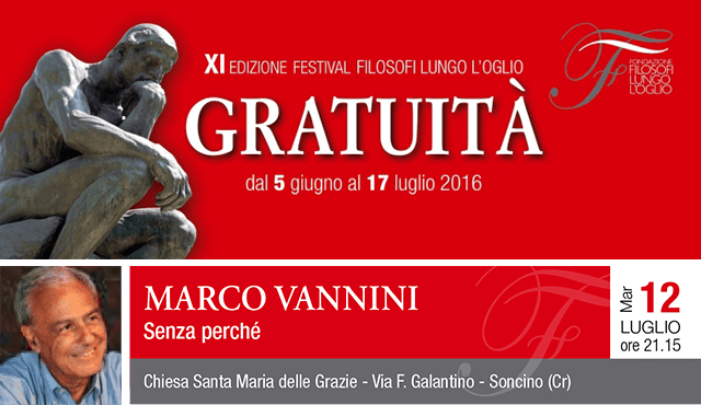 Filosofi lungo l'Oglio 2016 - Marco Vannini