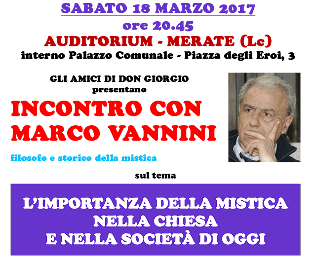 locandina Vannini a Merate