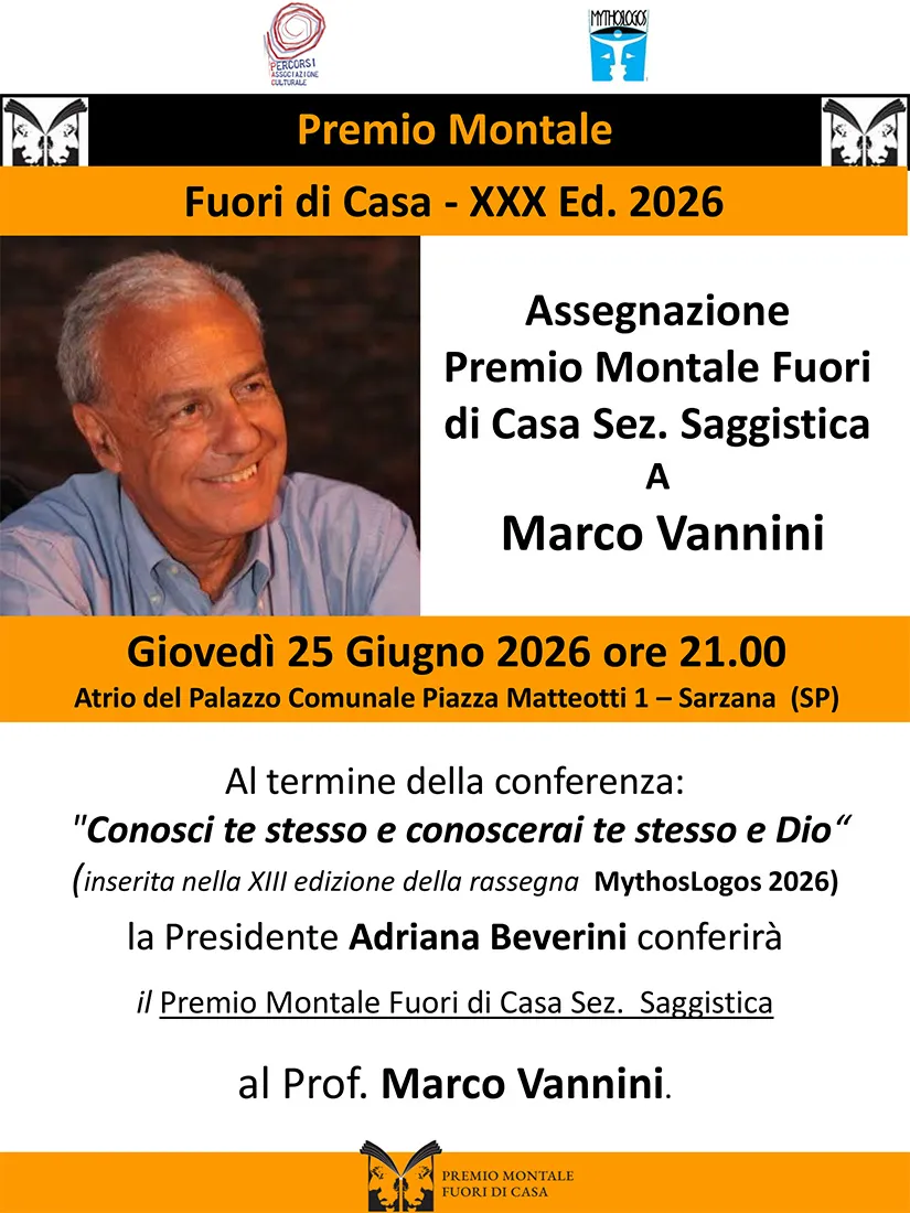 Vannini: premio Montale 2026