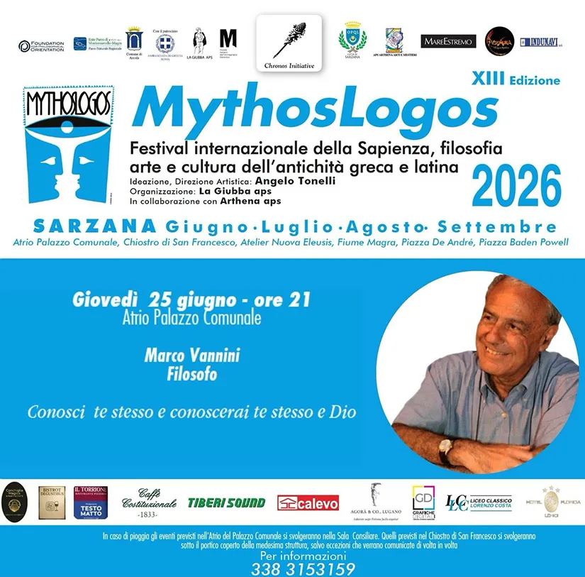 Vannini: locandina MythosLogos 2026